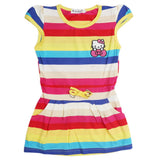 Girls Yarn Dyed Half Sleeves T-Shirt - Multi, Kids, Girls T-Shirts, Chase Value, Chase Value