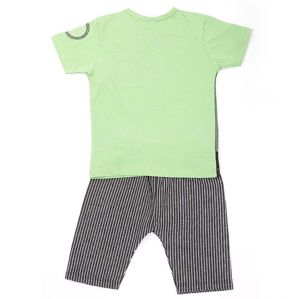 Boys 2 Pcs Suit Half Sleeves - Green, Kids, Boys Sets And Suits, Chase Value, Chase Value