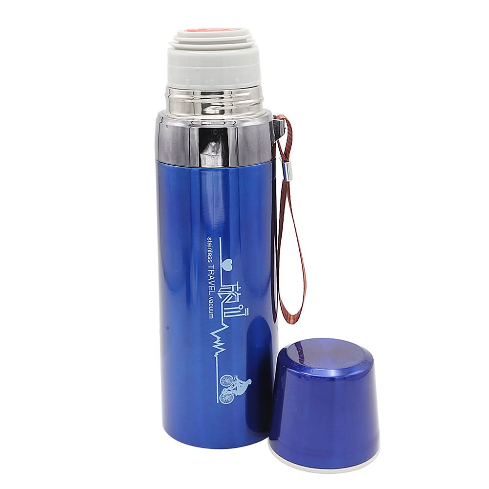 Steel Bottle Metalic Color 600ml - Blue, Kids, Tiffin Boxes And Bottles, Chase Value, Chase Value