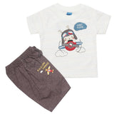 Newborn Boys Half Sleeves Suit - Brown, Kids, Newborn Boys Sets And Suits, Chase Value, Chase Value
