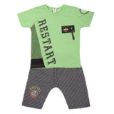 Boys 2 Pcs Suit Half Sleeves - Green, Kids, Boys Sets And Suits, Chase Value, Chase Value