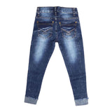 Girls Denim Pant - Dark-Blue, Kids Clothes, Chase Value, Chase Value