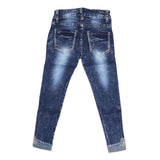 Girls Denim Pant - Dark-Blue, Kids Clothes, Chase Value, Chase Value