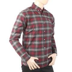 Men's Casual Shirt - Maroon, Men, Shirts, Chase Value, Chase Value