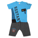 Boys 2 Pcs Suit Half Sleeves - Blue, Kids, Boys Sets And Suits, Chase Value, Chase Value