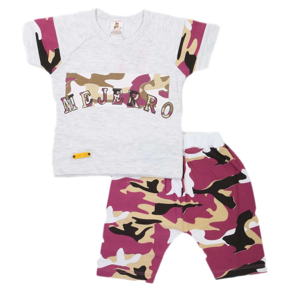 Boys 2 Pcs Suit Half Sleeves - Purple, Kids, Boys Sets And Suits, Chase Value, Chase Value