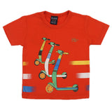 Boys Half Sleeves T-Shirt - Orange, Boys T-Shirts, Chase Value, Chase Value