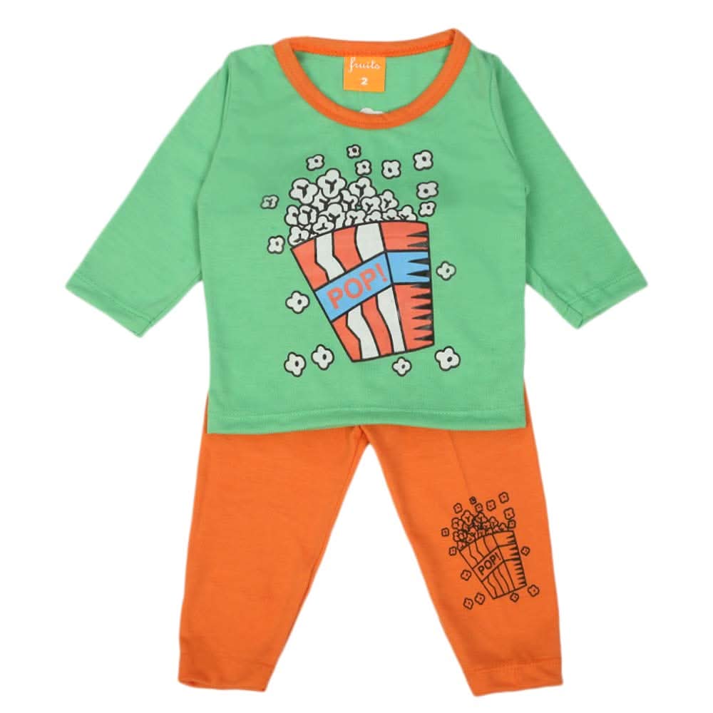 Newborn Boys Full Sleeves Suit - Light Green, Newborn Boys Sets & Suits, Chase Value, Chase Value