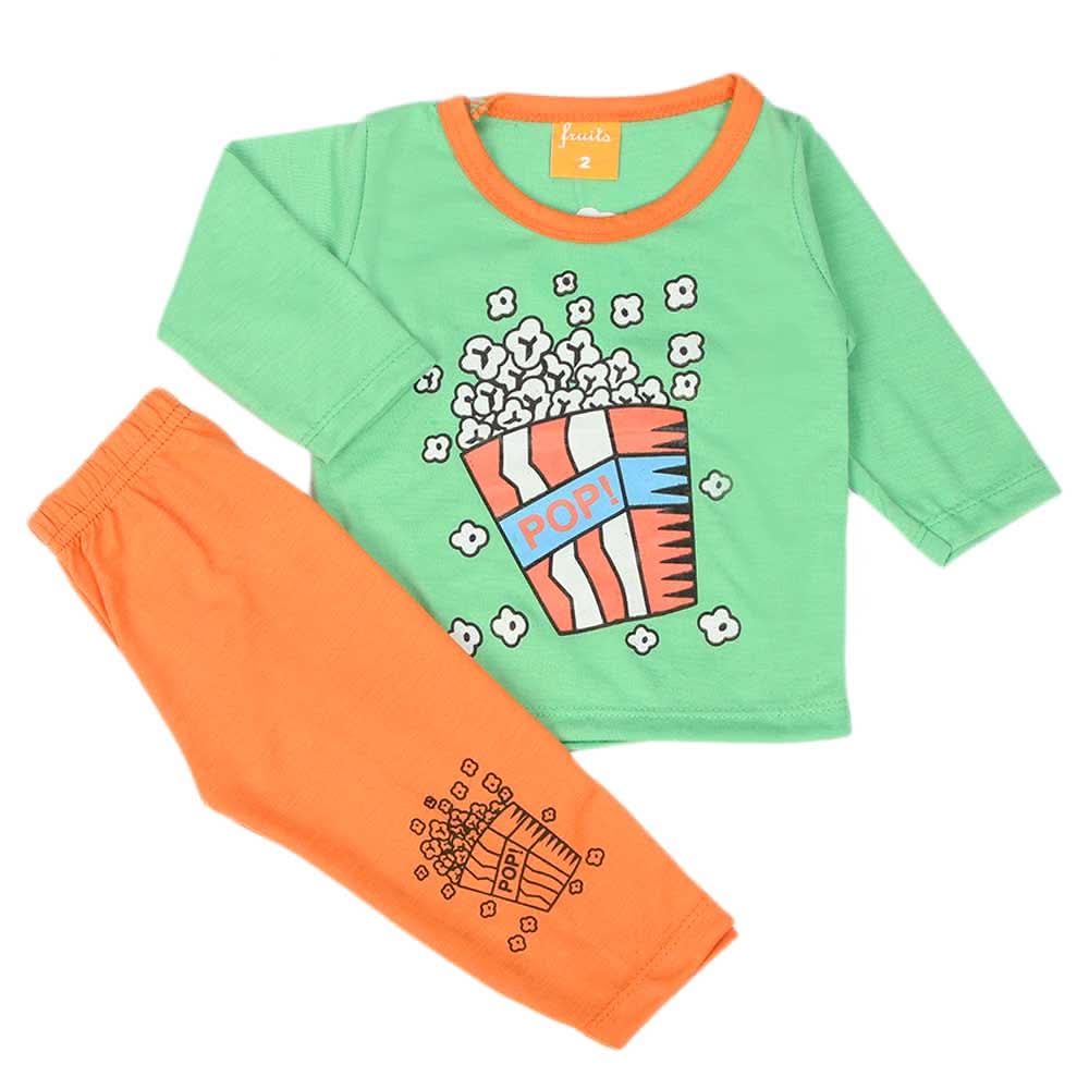 Newborn Boys Full Sleeves Suit - Light Green, Newborn Boys Sets & Suits, Chase Value, Chase Value