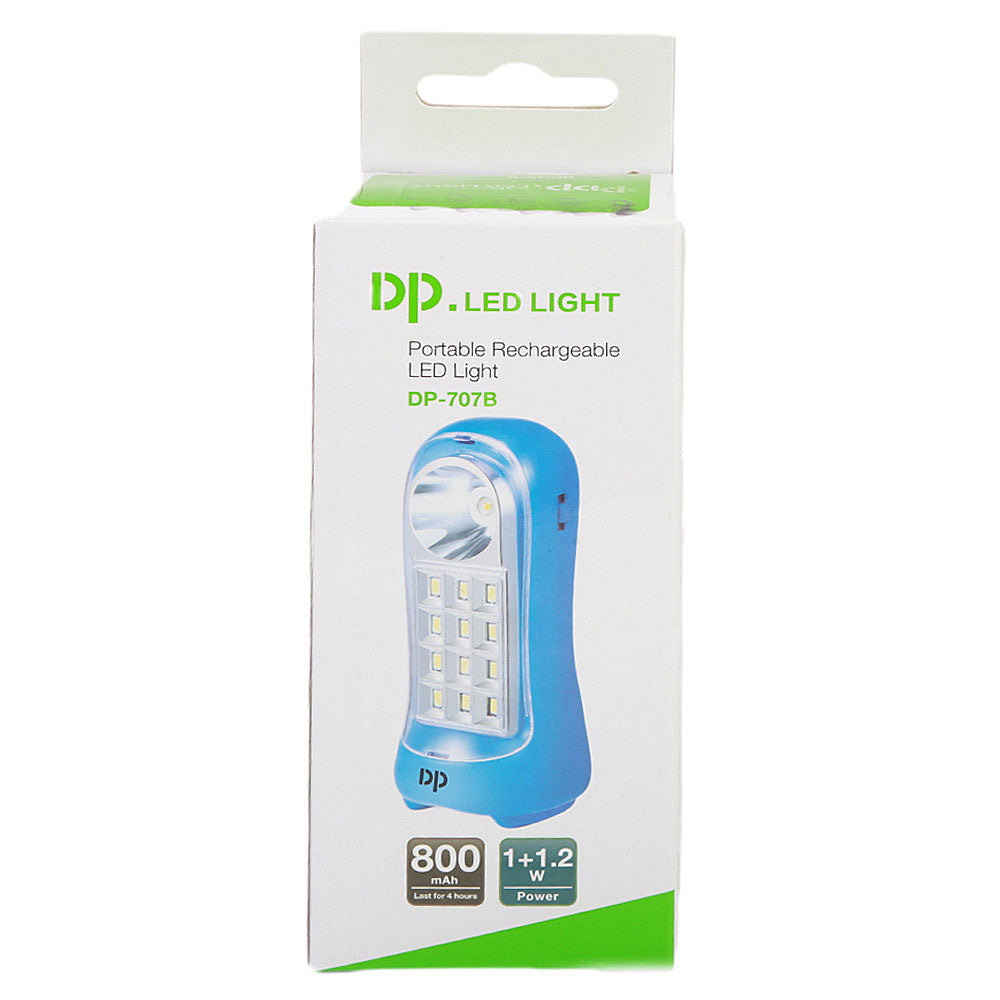 Rechargeable LED Light (DP-707B) - Blue, Home & Lifestyle, Emergency Lights & Torch, Chase Value, Chase Value