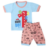 Boys Half Sleeves Short Suit - Blue, Kids, Boys Sets And Suits, Chase Value, Chase Value