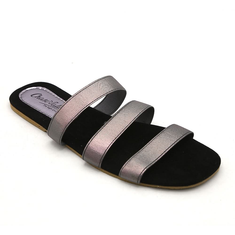 Women's Fancy Slippers R-204 - Grey, Women, Slippers, Chase Value, Chase Value
