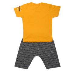 Boys 2 Pcs Suit Half Sleeves - Yellow, Kids, Boys Sets And Suits, Chase Value, Chase Value