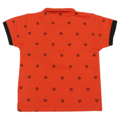 Boys Half Sleeves T-Shirt - Orange, Boys T-Shirts, Chase Value, Chase Value