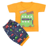 Boys Half Sleeves Short Suit - Orange, Kids, Boys Sets And Suits, Chase Value, Chase Value