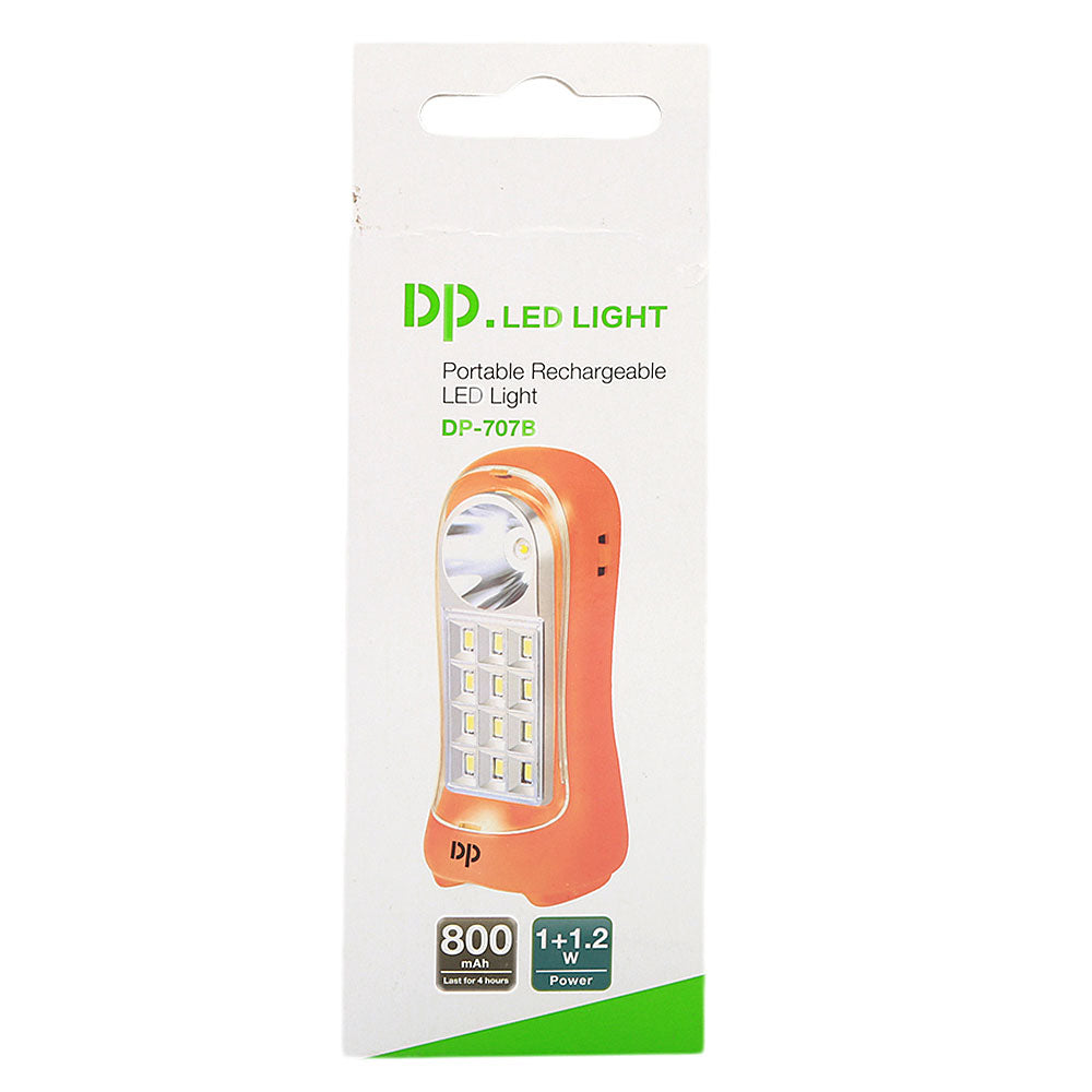 Rechargeable LED Light (DP-707B) - Orange, Home & Lifestyle, Emergency Lights & Torch, Chase Value, Chase Value
