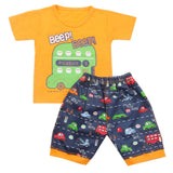 Boys Half Sleeves Short Suit - Orange, Kids, Boys Sets And Suits, Chase Value, Chase Value