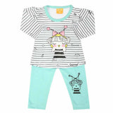 Newborn Girls Full Sleeves Suit - Cyan, Newborn Girls Sets & Suits, Chase Value, Chase Value