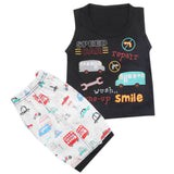 Boys Half Sleeves Sando Suit - Black, Kids, Boys Sando, Chase Value, Chase Value
