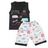 Boys Half Sleeves Sando Suit - Black, Kids, Boys Sando, Chase Value, Chase Value