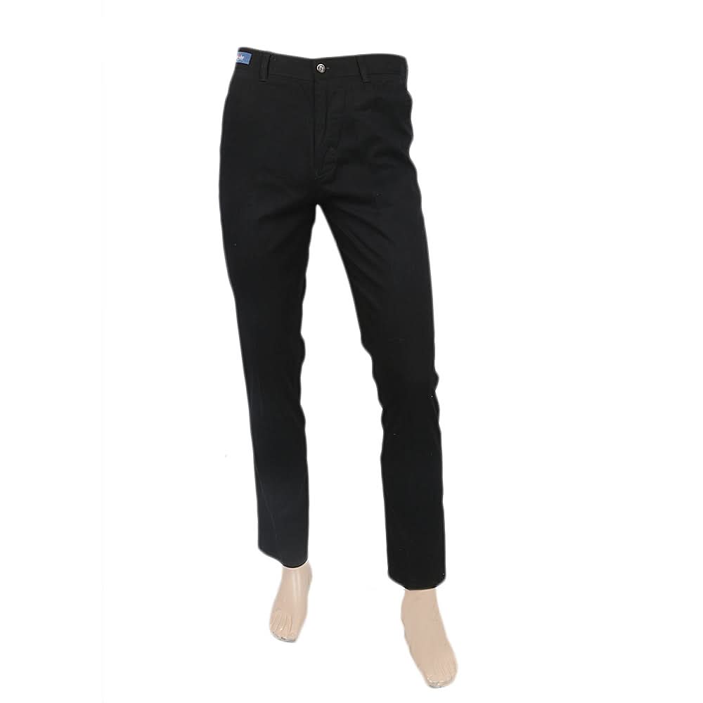 Men's Cotton Easy Care Pant - Black, Men, Casual Pants And Jeans, Chase Value, Chase Value