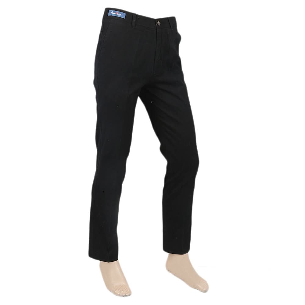 Men's Cotton Easy Care Pant - Black, Men, Casual Pants And Jeans, Chase Value, Chase Value