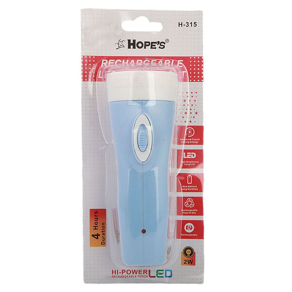 Emergency Torch Light (H-315) - Blue, Home & Lifestyle, Emergency Lights & Torch, Chase Value, Chase Value