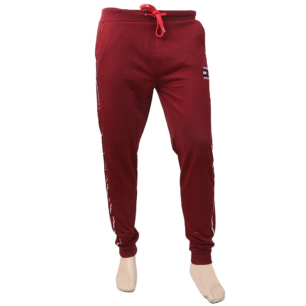 Men's Side Tape Fancy Trouser - Maroon, Men, Lowers And Sweatpants, Chase Value, Chase Value