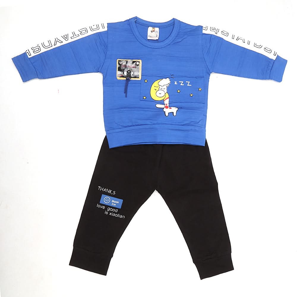 Newborn Boys Full Sleeves Suit - Royal Blue, Kids, NB Boys Sets And Suits, Chase Value, Chase Value