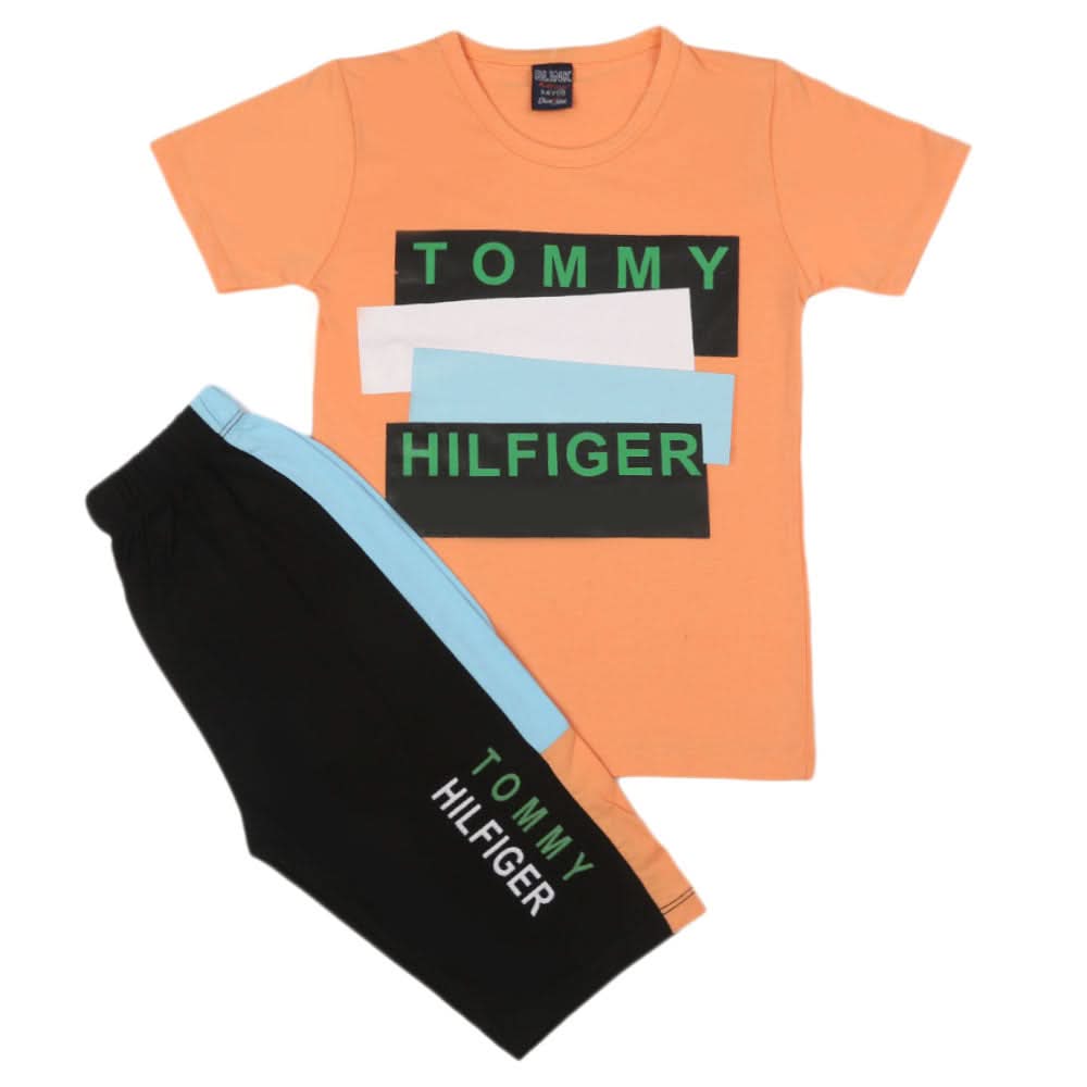 Boys Short Suit - Orange, Kids, Boys Sets And Suits, Chase Value, Chase Value
