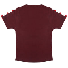 Eminent Girls T-Shirt - Maroon, Girls T-Shirts, Eminent, Chase Value