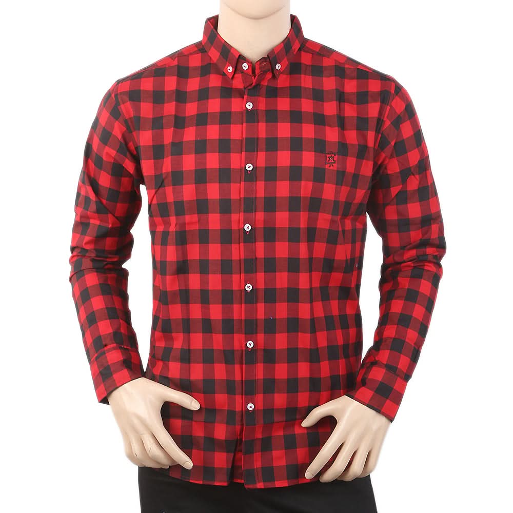Men's Casual Shirt - Red, Men, Shirts, Chase Value, Chase Value