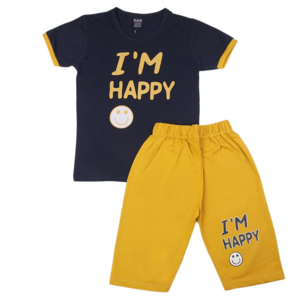 Boys Short Suit - Navy Blue, Boys Sets & Suits, Chase Value, Chase Value