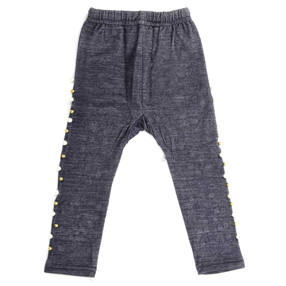 Girls Denim Tights - Dark Blue, Kids, Tights Leggings And Pajama, Chase Value, Chase Value