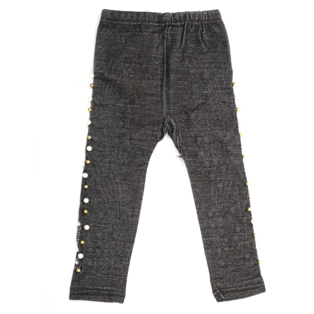 Girls Denim Tights - Black, Kids, Tights Leggings And Pajama, Chase Value, Chase Value