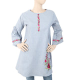 Women's Strip Cotton Kurti - Blue, Women, Ready Kurtis, Chase Value, Chase Value