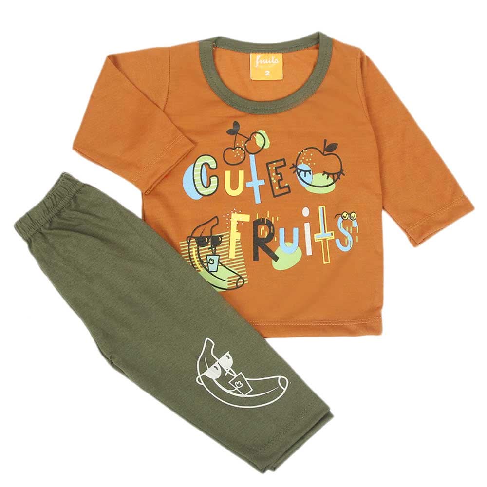 Newborn Boys Full Sleeves Suit - Brown, Newborn Boys Sets & Suits, Chase Value, Chase Value