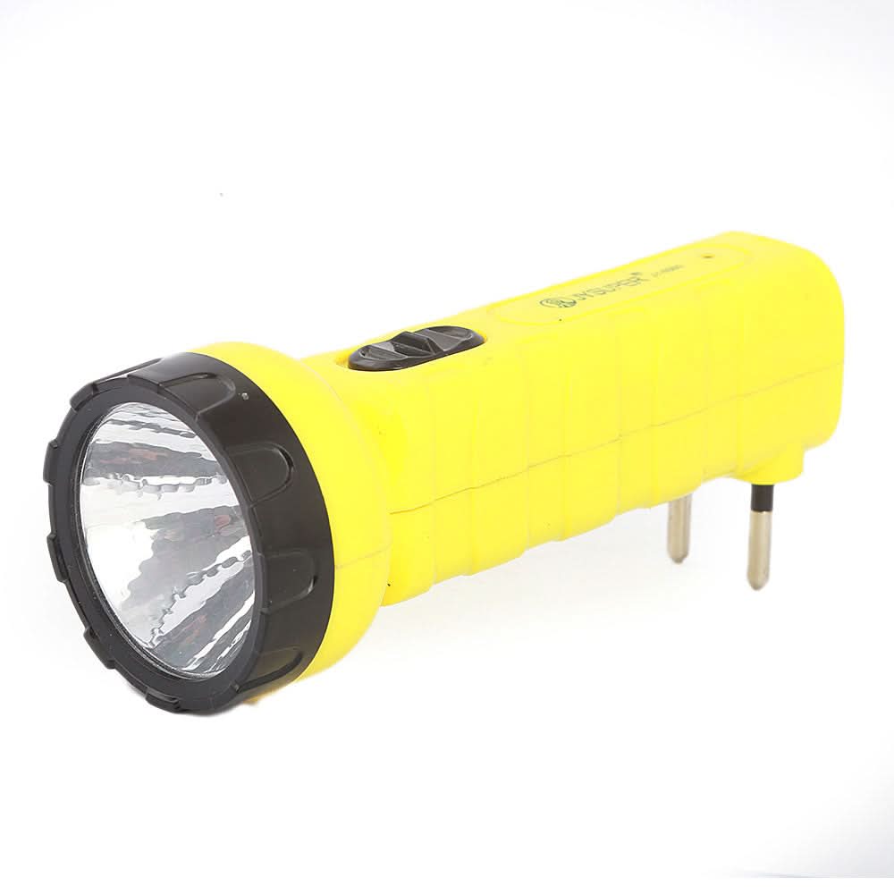 Rechargeable Torch Light - Yellow, Home & Lifestyle, Emergency Lights & Torch, Chase Value, Chase Value
