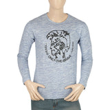 Men's Full Sleeves Twisted T-Shirt - Blue, Men, T-Shirts And Polos, Chase Value, Chase Value