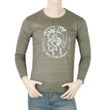Men's Full Sleeves Twisted T-Shirt - Green, Men, T-Shirts And Polos, Chase Value, Chase Value