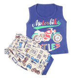Boys Half Sleeves Sando Suit - Navy Blue, Kids, Boys Sets And Suits, Chase Value, Chase Value