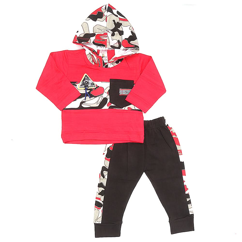 Newborn Boys Full Sleeves Suit - Red, Kids, NB Boys Sets And Suits, Chase Value, Chase Value