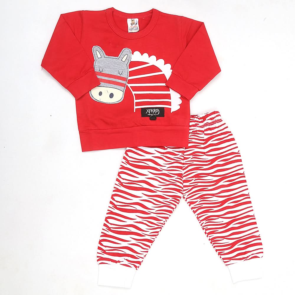 Newborn Boys Full Sleeves Suit - Red, Kids, NB Boys Sets And Suits, Chase Value, Chase Value