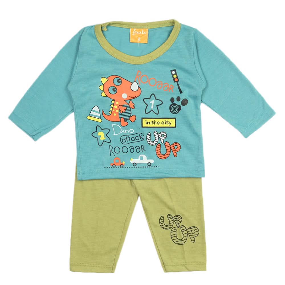 Newborn Boys Full Sleeves Suit - Blue, Newborn Boys Sets & Suits, Chase Value, Chase Value