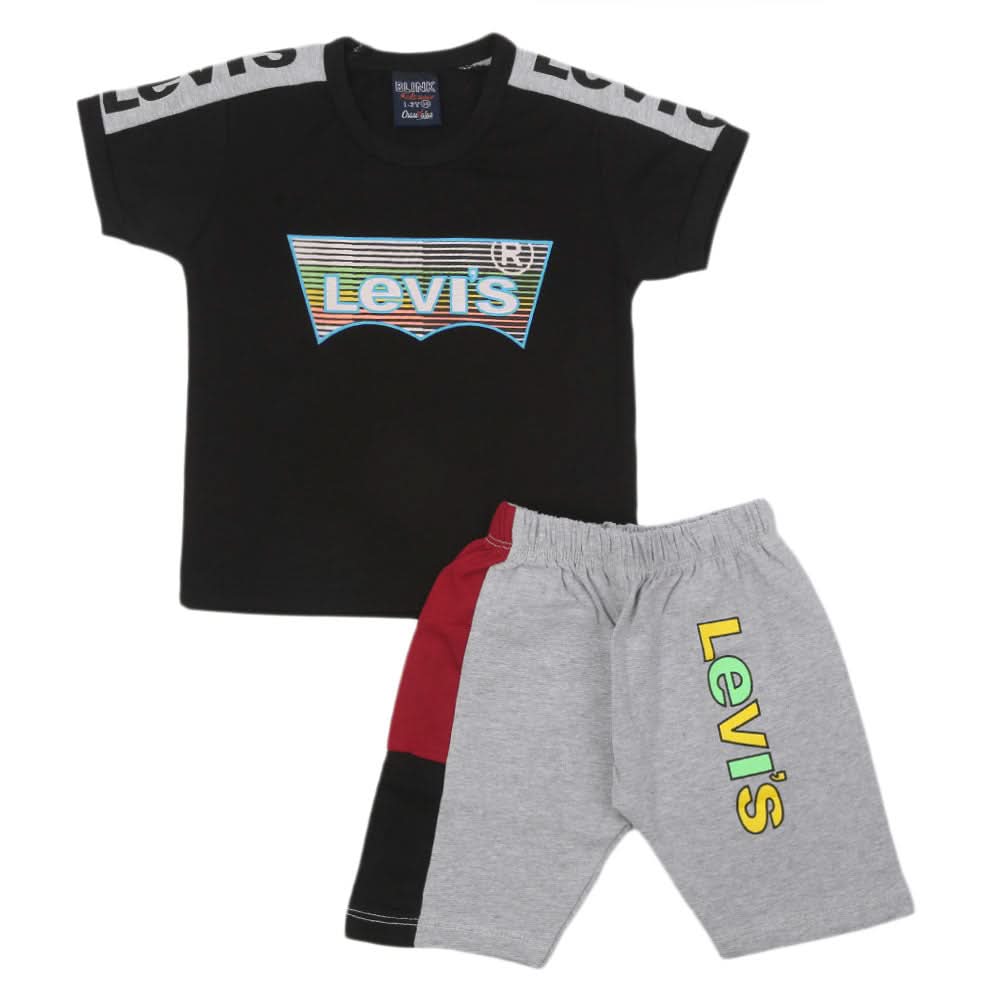 Boys Short Suit - Black, Boys Sets & Suits, Chase Value, Chase Value