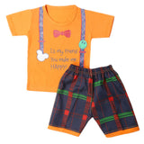 Boys Half Sleeves Short Suit - Orange, Kids, Boys Sets And Suits, Chase Value, Chase Value
