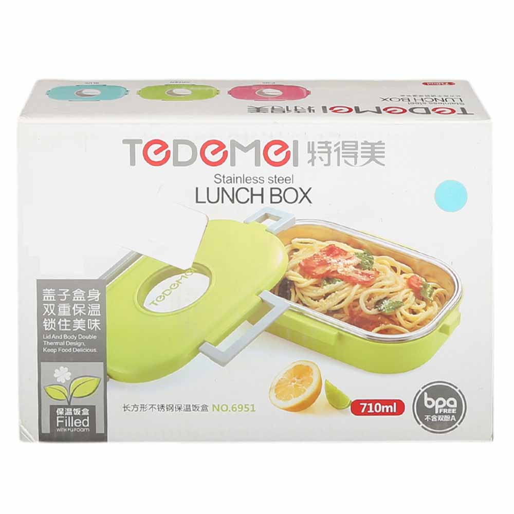 Tedemei Thermal Lunch Box 710ml - Blue, Kids, Tiffin Boxes And Bottles, Chase Value, Chase Value