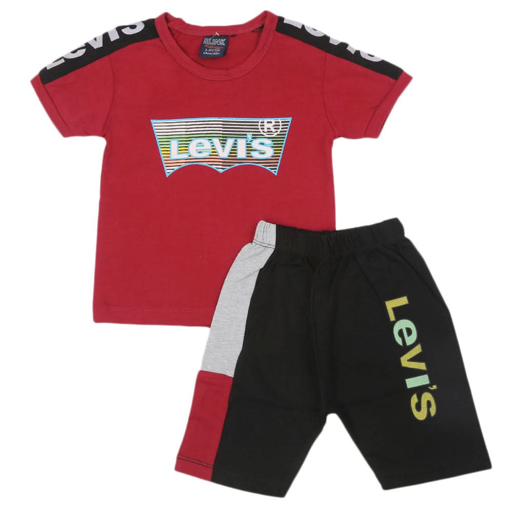Boys Short Suits - Maroon, Boys Sets & Suits, Chase Value, Chase Value