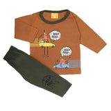 Newborn Boys Full Sleeves Suit - Brown, Newborn Boys Sets & Suits, Chase Value, Chase Value