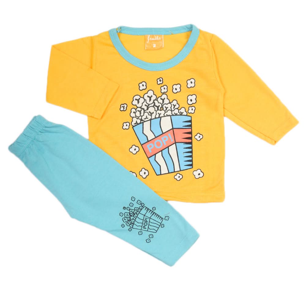Newborn Boys Full Sleeves Suit - Mustard, Newborn Boys Sets & Suits, Chase Value, Chase Value